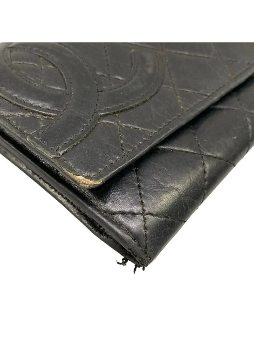 Chanel Wallet Cambon Line Black Leather